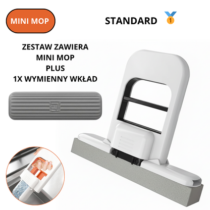 Kompaktowy i przenośny MINI MOP.Szybkie wyciskanie jedną ręką.