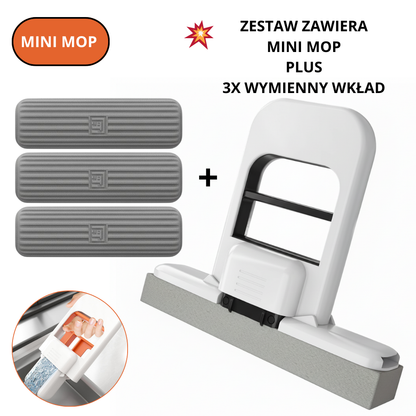 Kompaktowy i przenośny MINI MOP.Szybkie wyciskanie jedną ręką.