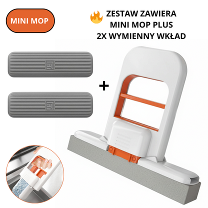 Kompaktowy i przenośny MINI MOP.Szybkie wyciskanie jedną ręką.