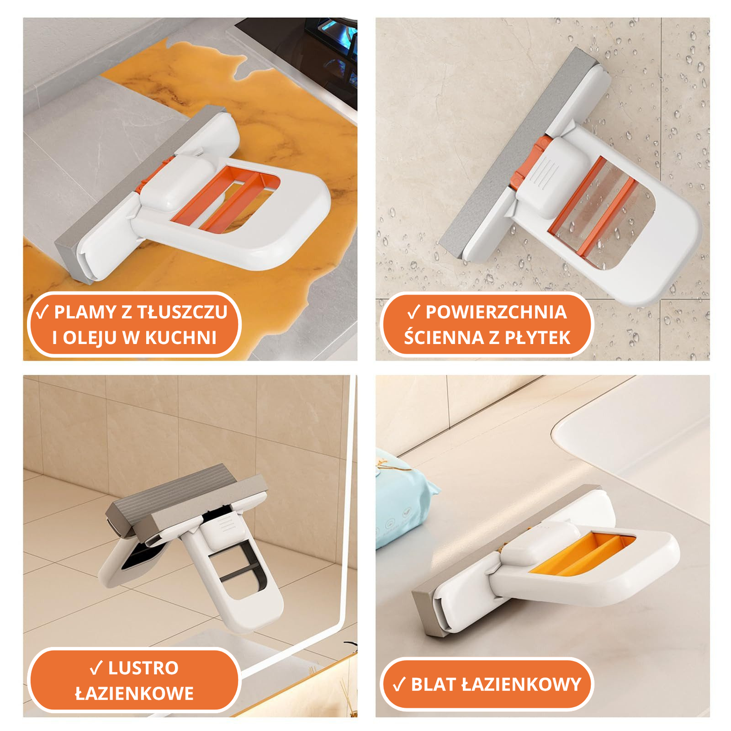 Kompaktowy i przenośny MINI MOP.Szybkie wyciskanie jedną ręką.