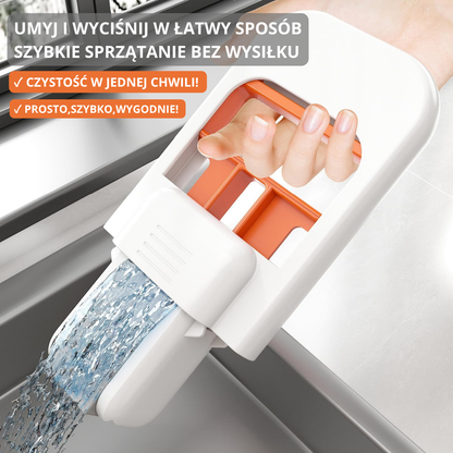 Kompaktowy i przenośny MINI MOP.Szybkie wyciskanie jedną ręką.