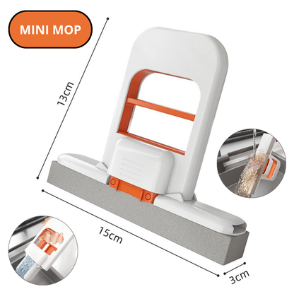 Kompaktowy i przenośny MINI MOP.Szybkie wyciskanie jedną ręką.